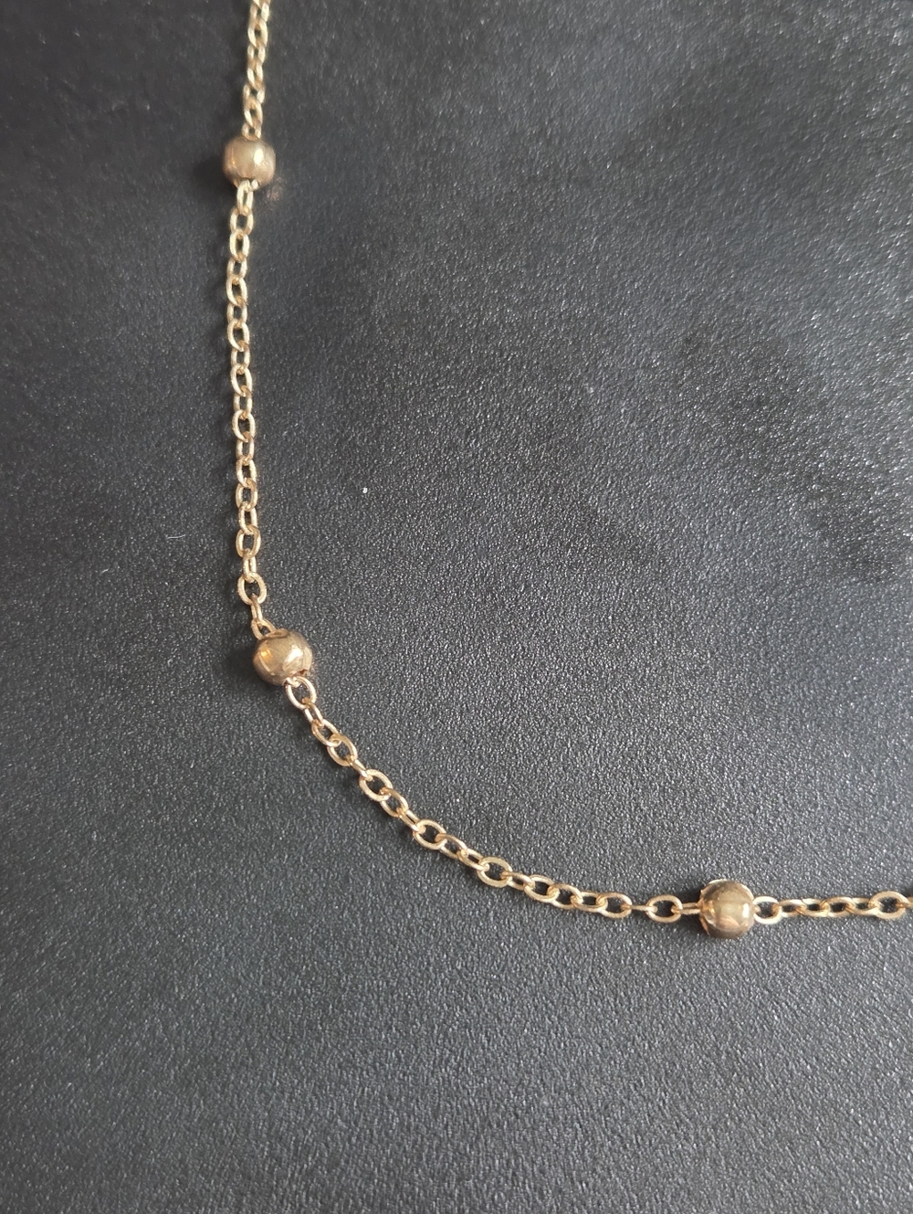 Delicate Gold Beaded Necklace